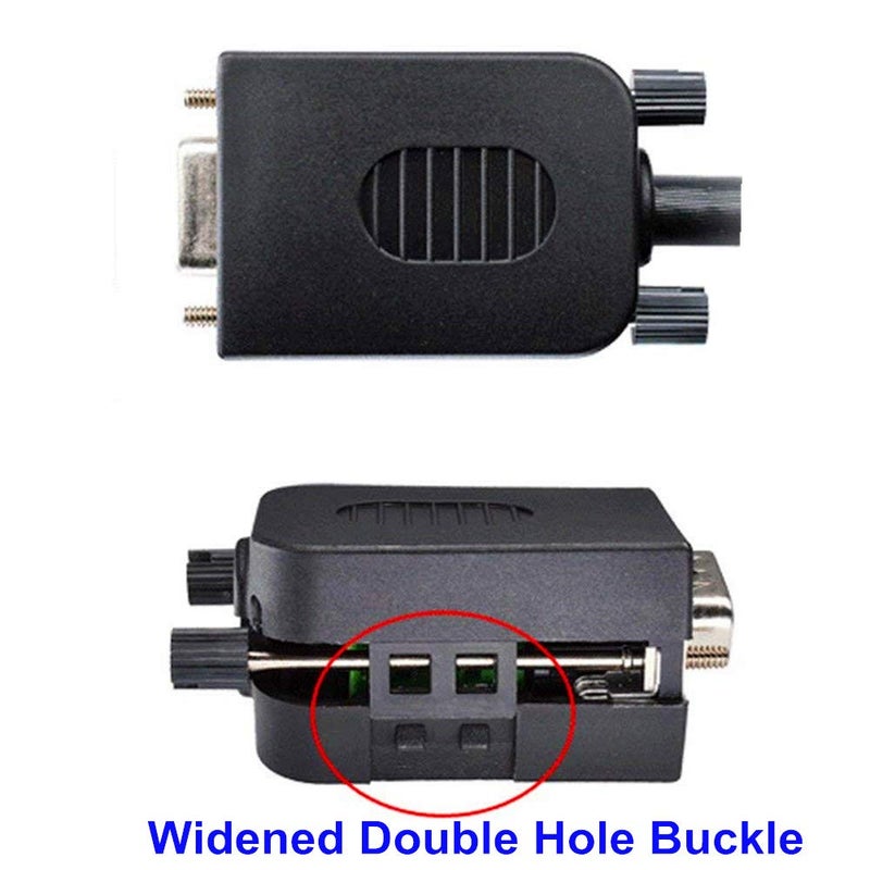 AISIBO محول أنثوي DB9 RS232 D-SUB من AISIBO بمنفذ تسلسلي 9 دبابيس - Image 3